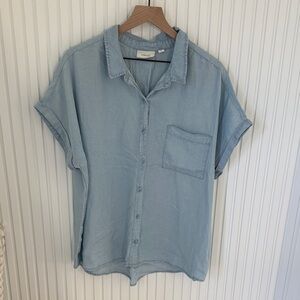 Light Blue Casual Men's Shirt